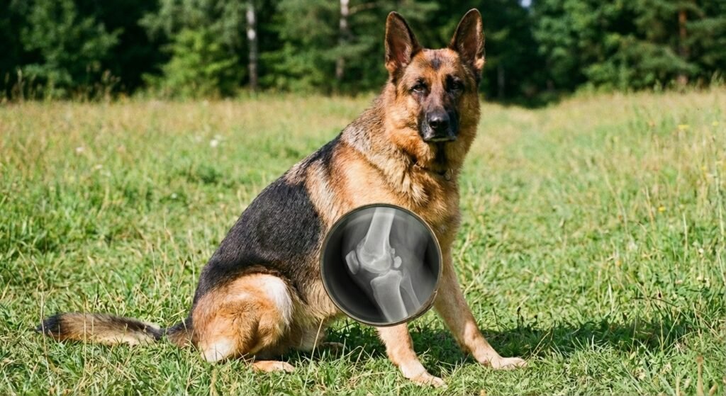 Schäferhund - Altersbedingter Knorpelabbau