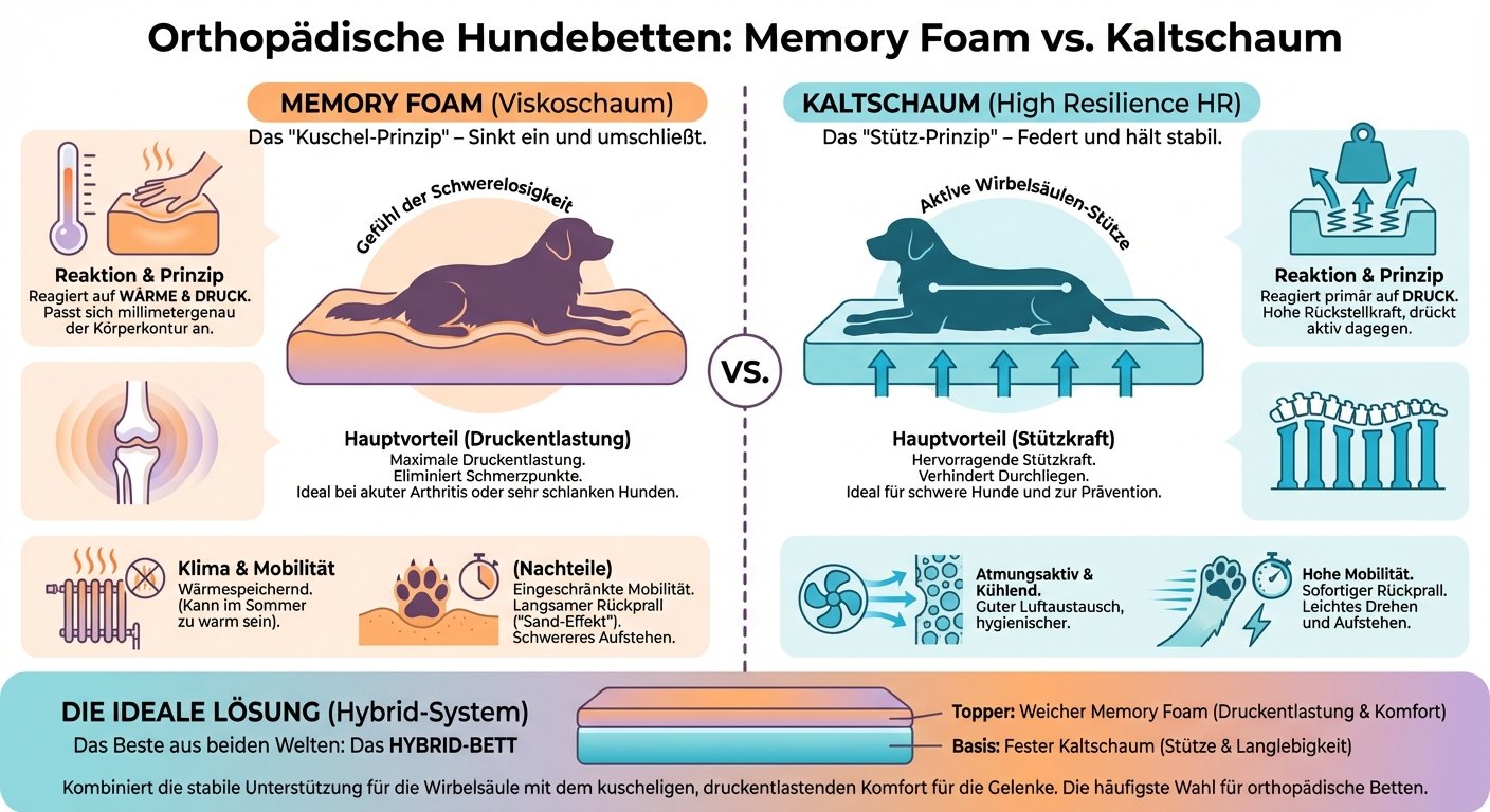 Memory Foam vs. Kaltschaun